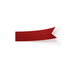 Greeting red bend paper Ribbon