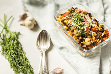 pasta cooked with vegetables