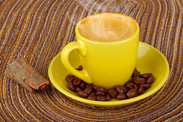 coffee and coffee beans