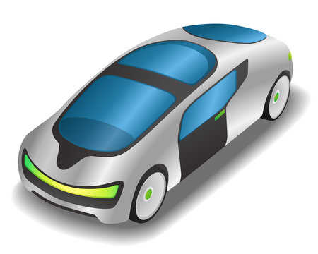 futuristic design vehicle, future automobile, concept car, vector illustration