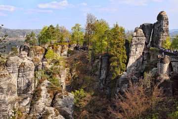 rock formations at Bastei