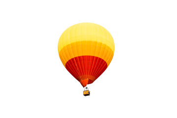 Obraz premium hot air balloon isolated on white background