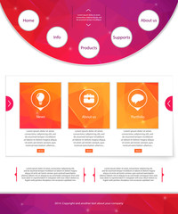 Abstract Creative concept vector website template. For modern web and mobile Applications isolated on background, interface, illustration design, business infographic and social multimedia icon. 