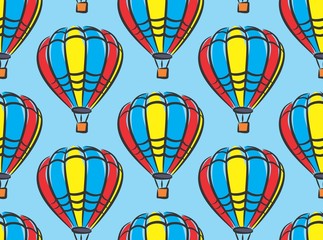 Naklejka premium Background with balloons. 