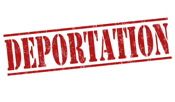 Deportation grunge stamp