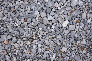 Crushed gravel as texture or background.