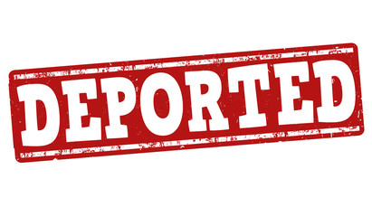 Fototapeta premium Deported grunge stamp