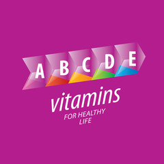 vector logo vitamins