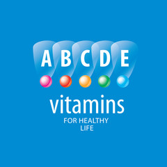 vector logo vitamins