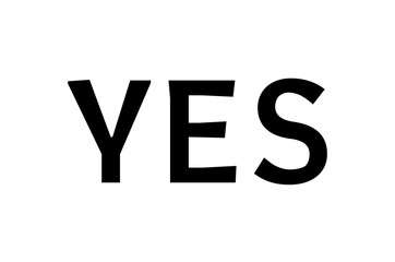 Yes sign in speech vector