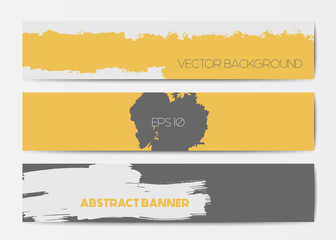 Abstract grunge banner templates