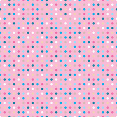 Seamless vector decorative background with polka dots. Print. Cloth design, wallpaper.
