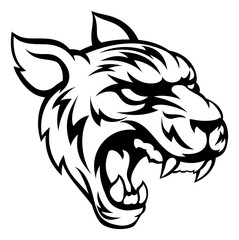 Tiger Mean Animal Mascot