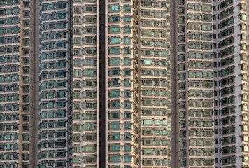 Naklejka premium the many windows in the building