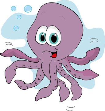 Cute octopus cartoon