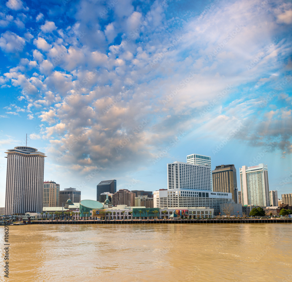 Poster New Orleans skyline, Lousiana - USA