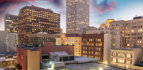 Buildings and skyline of New Orleans, Lousiana