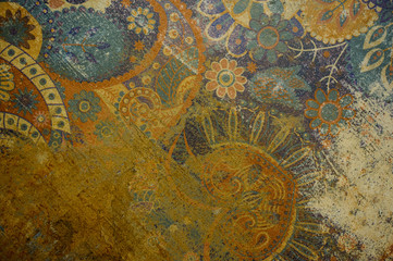 Old colorfull background horizontal photo