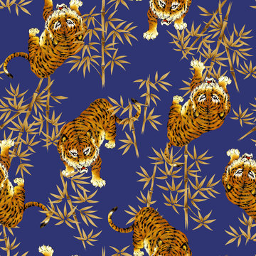 日本的な虎パターン