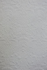 white background or texture with flower ornament