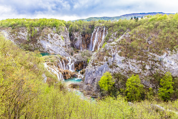Lakes And Waterfalls In Plitvice National Park