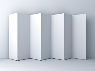 Abstract background over white wall background with shadow