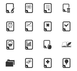Documents icons set
