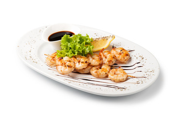 fresh grilled shrimps