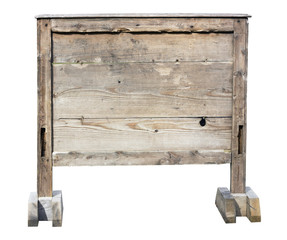 wooden board for rural announcements