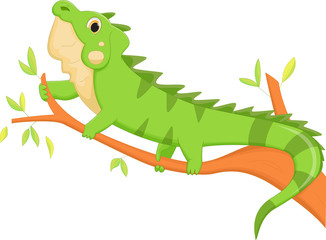 Obraz premium iguana cartoon
