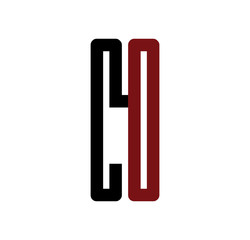 CO initial logo red and black