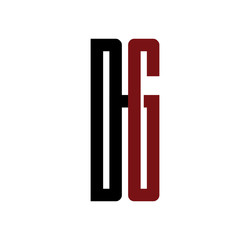 DG initial logo red and black