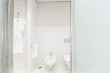 Hotel bathroom interior