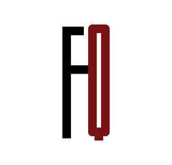 FQ initial logo red and black