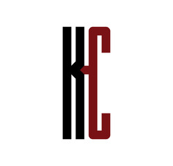 KC initial logo red and black