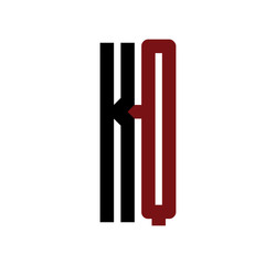 KQ initial logo red and black