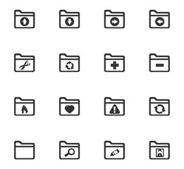 Folders icons set