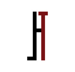 LT initial logo red and black