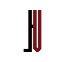 ,  initial logo red and black