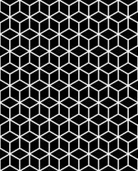 Vector modern seamless sacred geometry pattern, black and white abstract geometric background, subtle pillow print, monochrome retro texture, hipster fashion design