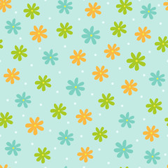 Seamless floral pattern, vector illustration
