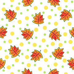 Autumn leaves pattern