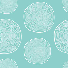 Vector forest seamless pattern with wood cuts. 