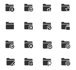 Folders icons set