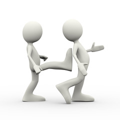 3d boss is kicking out employee