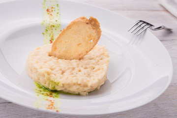 risotto with fresh vegetables