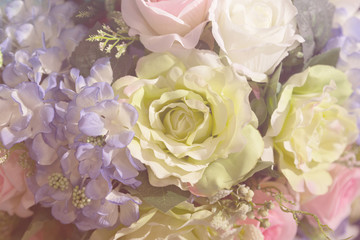 bouquet of artificial rose flower for decoration