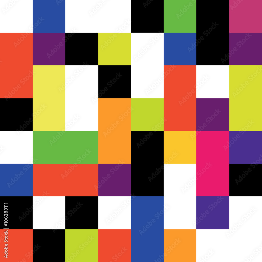 Poster retro_colored_squares_pattern_seamless [Converted]
