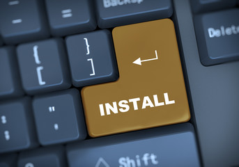 3d keyboard text install