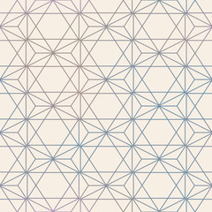 Abstract Seamless Geometric Vector Hexagon Pattern. Mesh backgro